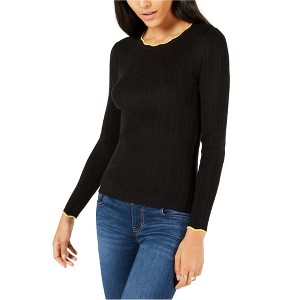 maison Jules Womens Ribbed Fitted Knit Sweater - 1 of 1