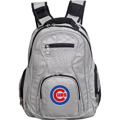 MLB Chicago Cubs Gray Laptop Backpack