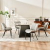 YOUNIKE Modern Dining Room Chairs Set of 2 Armless Kitchen Diner Chair Leather Upholstery Chairs for Dining Table 19.29"Wx19.69"Dx18.5"H - 4 of 4