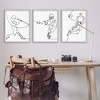 Stupell Industries Simple Line Doodle Playing Sports, 24" x 30" - 2 of 4