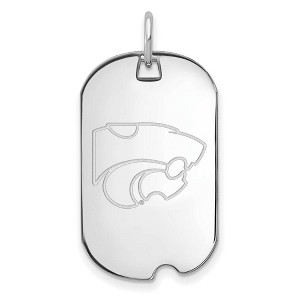 Black Bow Jewelry 14k White Gold Kansas State Wildcats NCAA Pendant - 1 of 3