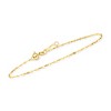 Pure Collection by Ross-Simons Italian 1.6mm 14kt Yellow Gold Lumachina-Chain Anklet Size 9 - 3 of 4