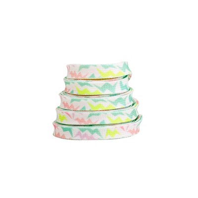 INSPIRE CHIC Flat Colorful Tie Dye for Sneakers Boots Shoestring 2 Pair