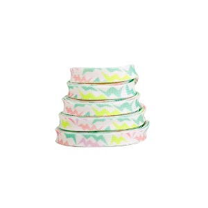 INSPIRE CHIC Flat Colorful Tie Dye for Sneakers Boots Shoestring 2 Pair - 1 of 3