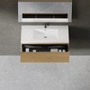 Whisen Floating Wall-Mounted Bathroom Vanity with Wave-Textured Soft-Close Drawers, Basin, Pre-Assembled Cabinet - 3 of 4