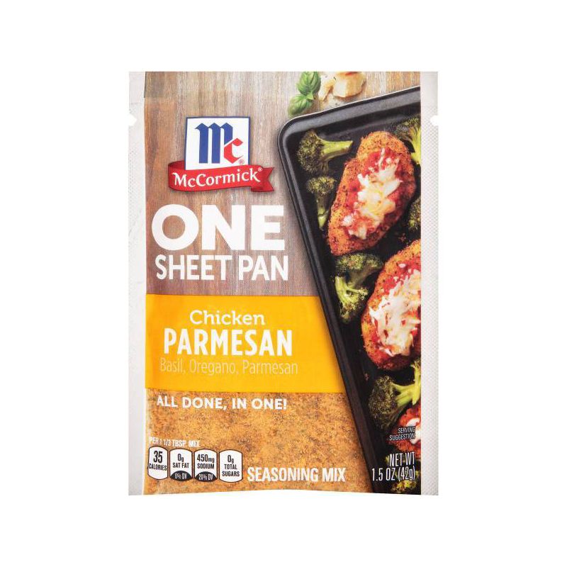 McCormick ONE Chicken Parmesan Sheetpan Seasoning Mix - 1.5oz, 1 of 8