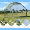 Large Metal Chicken Coop, Galvanized Wire Poultry Pen Cage with Waterproof & Anti-UV Cover, for Chickens Ducks in Yard - 2 of 4