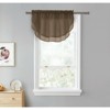Kate Aurora Living Double Layered Sheer Rod Pocket Ascot Window Valances - 2 of 4