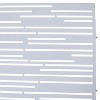 Grungis Matrix Metal Decorative Patio Screens,Freestanding Privacy Fence Panels in Horizontal Stripes Pattern for Deck Balcony,76" H×48" W - 3 of 4