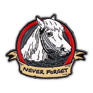 WaxOffDesigns The Never Ending Story Artax Horse "Never Forget" Enamel Collector Pin - 1 of 4