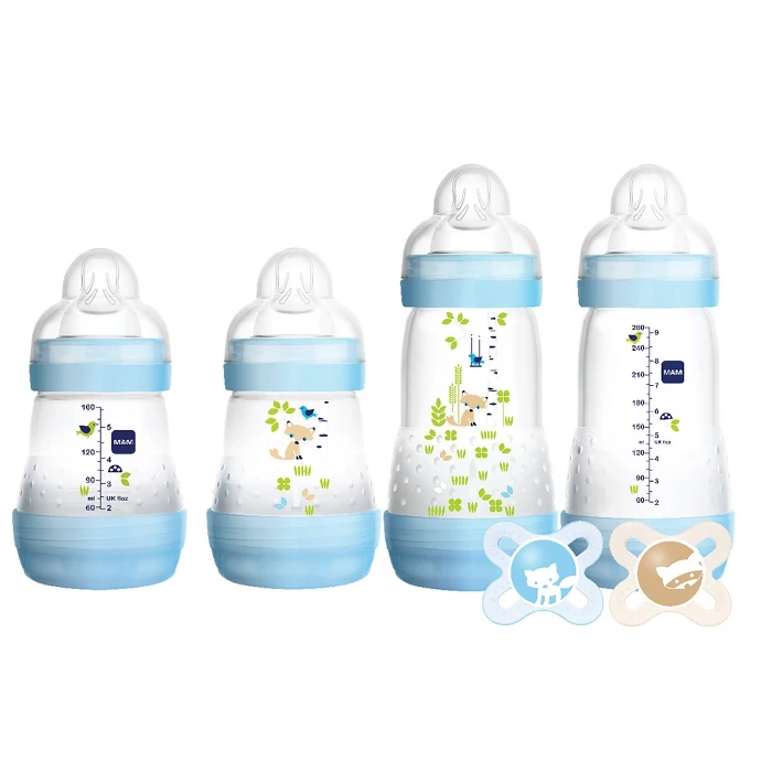 best baby bottles, MAM Baby 0+ Months Bottles and Pacifier Gift Set