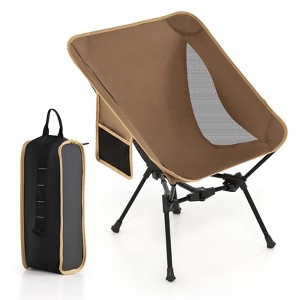Tangkula Ultra-Lightweight Camping Chair Portable Lawn Chair w/Triangular Aluminum Frame - 1 of 4