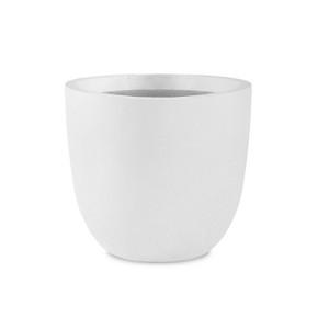 Rosemead Home & Garden Concrete Outdoor Planter Pot Chalk White 14"x14"x12" - 1 of 4