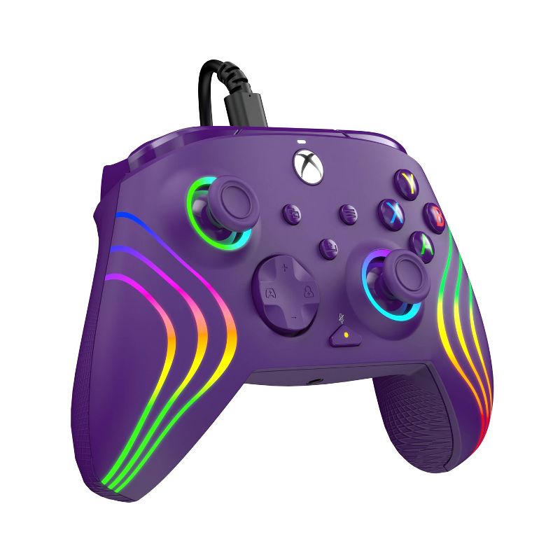 PDP Afterglow Wave Wired Controller for Xbox Series X|S/Xbox One - Purple, 6 of 30