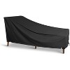 KHOMO GEAR Chaise Lounge Cover Panther Series - Heavy Duty Patio Furniture Cover - Black - 4 of 4