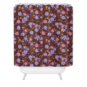 Deny Designs Schatzi Brown Macy Floral Autumn Shower Curtain - 1 of 3