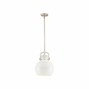 Newton Sphere - 1 Light Pendant with Metal Shade In Industrial Style-15.38 Inches Tall and 10 Inches Wide - 1 of 1