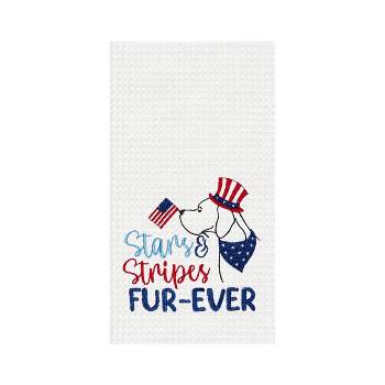 C&F Home Stars & Stripes Fur-Ever Fourth of July Dog Kitchen Towel