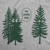 Mens Funny T Shirts You Lookin Pine Sarcastic Tree Graphic Novelty Nature Tee For Men - Crazy Dog Men's T Shirt - 2 of 4