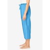 Dreams & Co. Plus Size Woven Sleep Capri Pant - 4 of 4