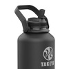 Takeya Tritan Spout Water Bottles 18 Oz Breezy BlueStormy Black Set Of 2  Bottles - Office Depot