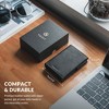 Card Holder Wallet with Coin Pocket Magnetic Closure Pop Up Cards With ID Window Leather Wallet - 3 of 4