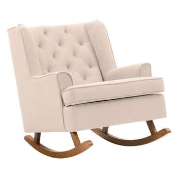 Boston Tufted Fabric Rocking Chair - CorLiving