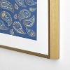 Cynthia Haller Classic blue and gold paisley Metal Framed Art Print - Deny Designs - 4 of 4