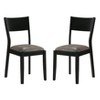 24/7 Shop At Home Bernst Side Chairs: Set of 2, Mid-Century, Upholstered, Rubberwood - 2 of 4