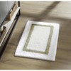 Hotel Bath Rug 100% Premium Cotton Tufted Weave Two Tone Reversible Bathroom Rug, Super Soft Absorbent, Machine Washable Bath Mat - 2 of 4
