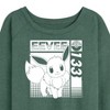 Women's - Pokémon - Eevee 133 Lightweight French Terry Wide Neck Long Sleeve Shirt - 2 of 4