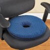 Collections Etc Orthopedic Cooling Gel Donut-Shaped Chair Cushion Blue - 2 of 3