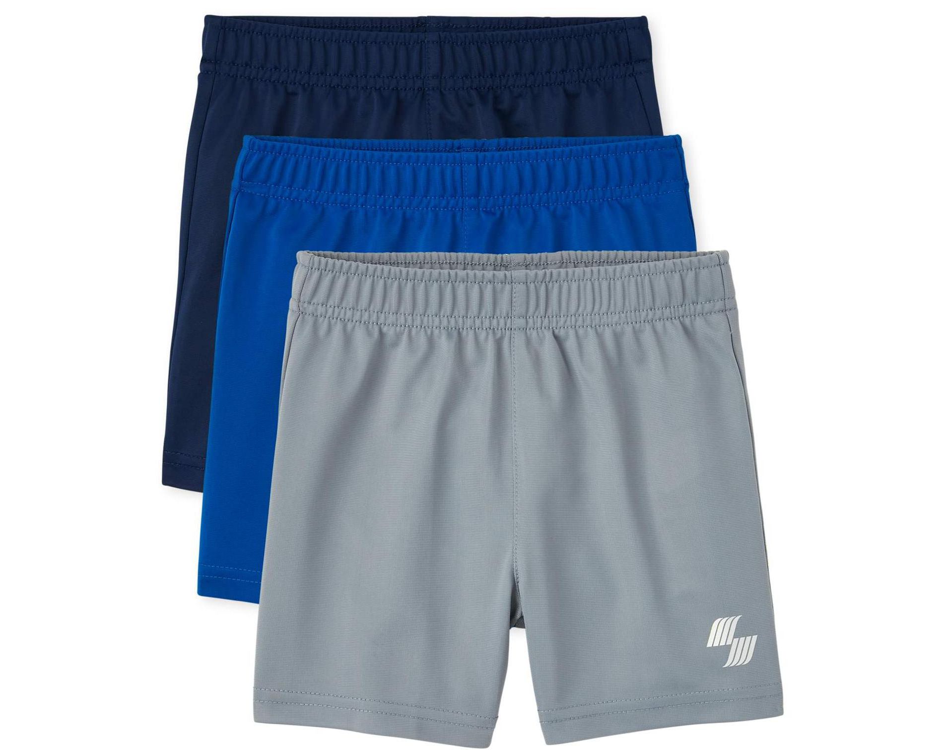 The Children's Place Baby Boys Mix And Match Print And Solid Knit Basketball Shorts 3-Pack