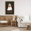 Stupell Industries Happy Howl-oween Ghost Dog Floating Frame Canvas Art, Gold, 21" x 31" - 3 of 4