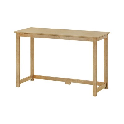 Natural Solid Wood Corner Writing Desk, 19.75" x 29.75"