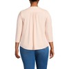 Lands' End Women's 3/4 Sleeve Lightweight Jersey Embellished Top - 2 of 4