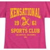 Girls' - Barbie - Kensational Sports Club Fitted Short Sleeve Graphic T-Shirt - 2 of 4