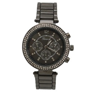 OLIVIA PRATT RHINESTONE ELEGANTE TWO TONE WATCH - 1 of 4