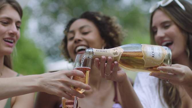 Korbel Brut Ros&#233; Champagne - 750ml Bottle, 2 of 11, play video