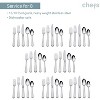 Chefs 18/10 Stainless Steel 44pc Flatware Set, Service for 8, Harlow - 3 of 4