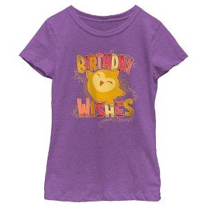 Girl's Wish Star Birthday Wishes T-Shirt - 1 of 4