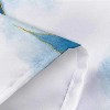 LunaLulinlk Blue and Gold Marble Polyester Shower Curtain - 4 of 4