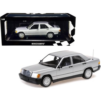 1982 Mercedes Benz 190E (W201) Silver Metallic Limited Edition to 504 pieces Worldwide 1/18 Diecast Model Car by Minichamps