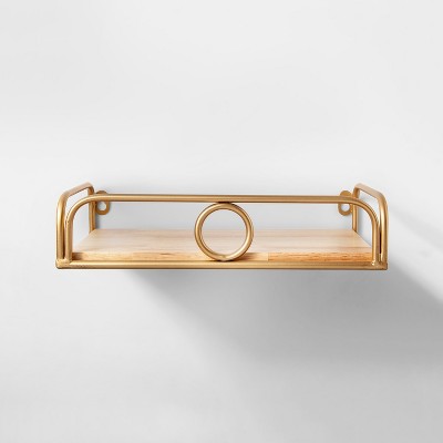 target gold bookshelf