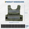 Weighted Vest for Men Women, 25 LBS Adjustable Workout Weight Vest with Reflective Stripe & Shoulder Pads, Wearable Strength Vest for Running - 2 of 4