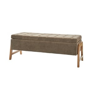 Nana Storage Bench With Solid Wood Legs | ARTFUL LIVING DESIGN - 1 of 4
