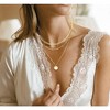 HTUTWOO 14K Gold Plated Layering Necklaces For Women Gold Necklace Set, Cuban Link, Snake Chain, Paperclip Layered Chainsa - 2 of 4