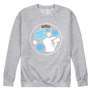 Men's - Pokémon - Holiday Designs Graphic Fleece Sweatshirt - 1 of 4