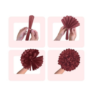 EpiqueOne 22-Piece Pink and Mauve Tissue Paper Party Kit