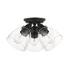 Livex Lighting Montgomery 3 - Light Flush Mount in  Black - 2 of 2